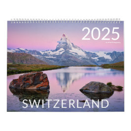 2025 Bild för Schweiz natur och landskap Kalender