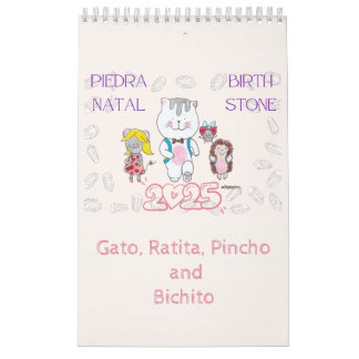 2025 BirthStone Calendario Kalender