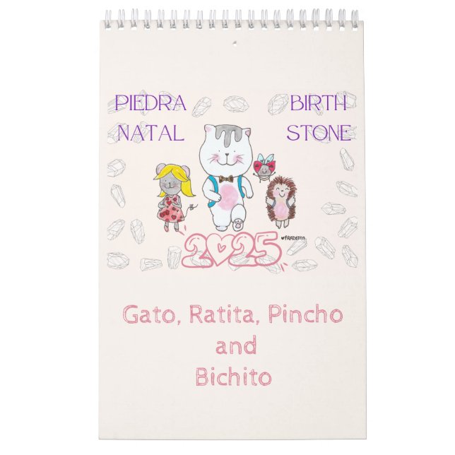 2025 BirthStone Calendario Kalender (Omslag)