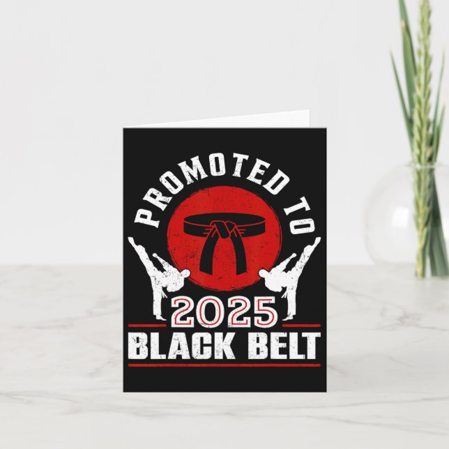 2025 Black Bälte Achievement Tang Soo Do Karate Ta Kort (Framsida)