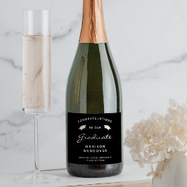 2025 Black White Script Cap Studenten