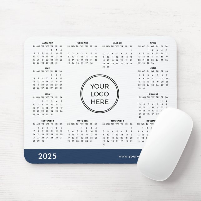 2025: Blåkalender - musknapp Musmatta (Med mus)