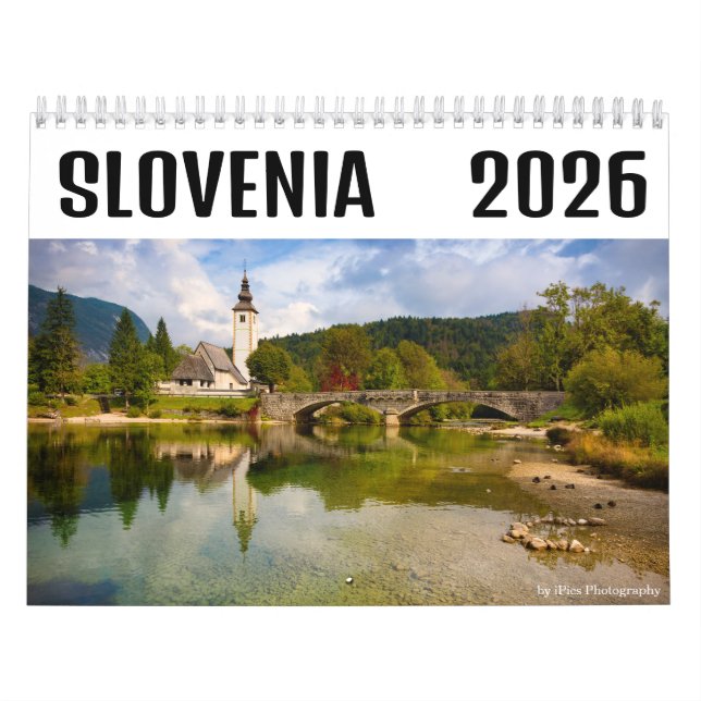 2025 Bled och Slovenien-fotografi Kalender (Omslag)