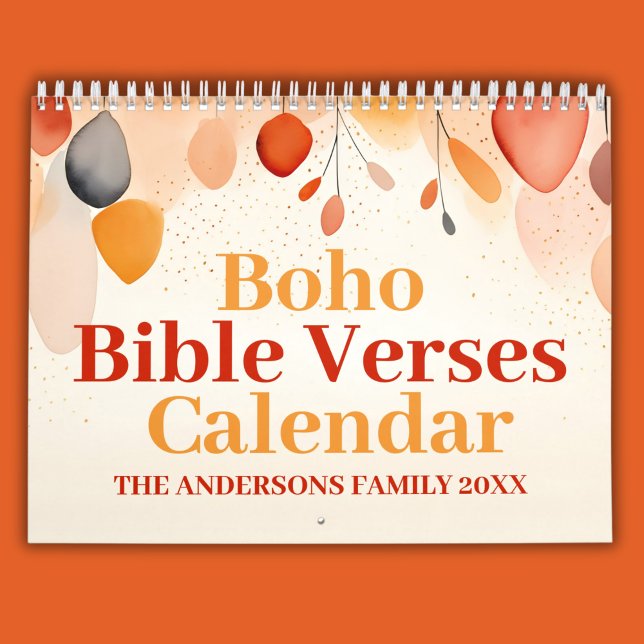 2025 Boho Christian Inspirational Bible Verses Kalender (Skapare uppladdad)