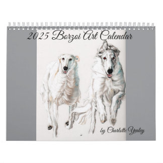 2025 Borzoi Art Calendar av Charlotte Yealey Kalender