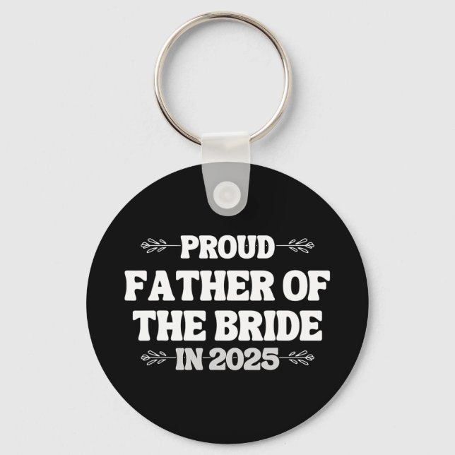 2025 Bröllop Matchande Stolt Far Till Bruden Fr Nyckelring (Framsida)