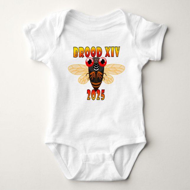 2025 Brood XIV Cicadas One-Biet, version 2 T Shirt (Framsida)