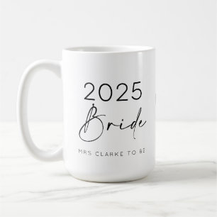 2025 Brud Att Vara Bröllopsfest Förlovning Kaffemugg