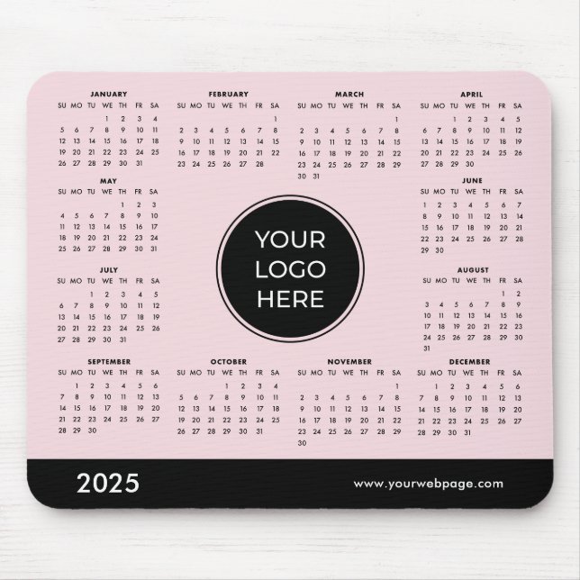 2025 Business Calendar Mouse Pad Musmatta (Framsidan)