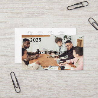 2025 Business Pocket Calendar Visitkort