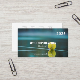 2025 Business Sport Pocket Calendar Visitkort