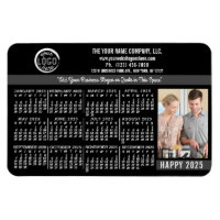 2025 Calendar Anpassningsbar Business Logotyp Namn