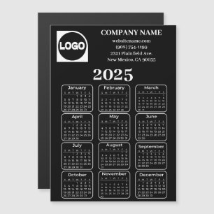 2025 Calendar Anpassningsbar Company Namn & Logoty