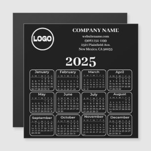 2025 Calendar Anpassningsbar Company Namn & Logoty