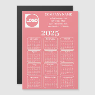 2025 Calendar Anpassningsbar Company Namn & Logoty