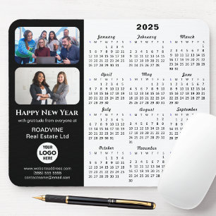 2025 Calendar Business Logotyp 2 Photo Modern Blac Musmatta