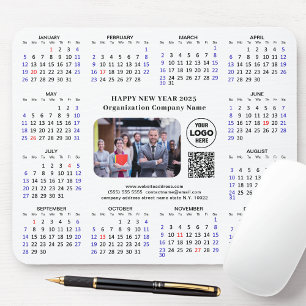 2025 Calendar Business Photo Logotyp QR Minimalist Musmatta