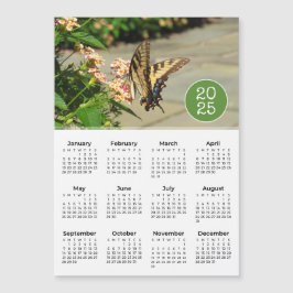 2025 Calendar Butterfly Photo Magnet