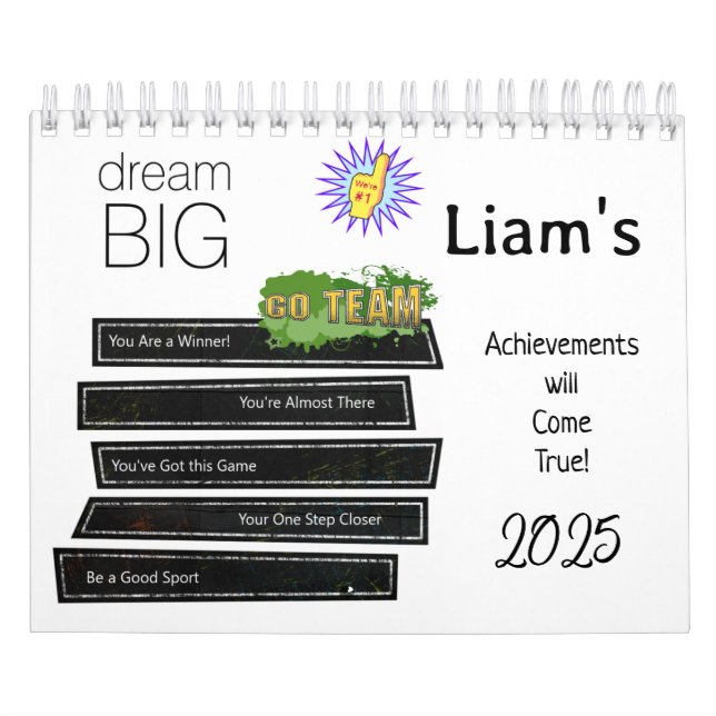 2025 Calendar Dream Big Kalender (Omslag)