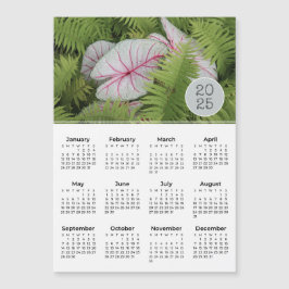 2025 Calendar Ferns & Caladium Photo Magnet