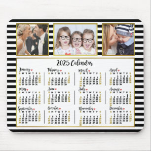 2025 Calendar Preppy Rand Anpassningsbar Photo Col Musmatta