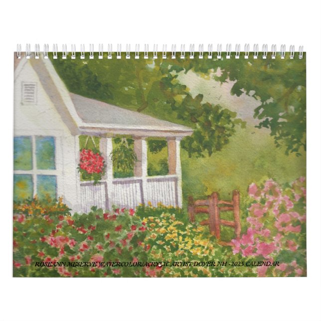 2025 Calendar Roseann Meserve Watercolor Artist Kalender (Omslag)