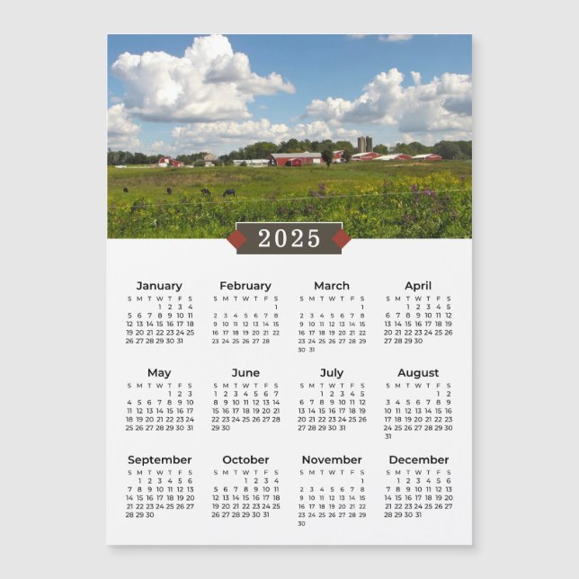 2025 Calendar Scenia Farm Magnet (Framsida)