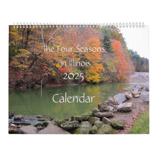 2025 Calendar The Four Seasons in Illinois  Kalender (Omslag)