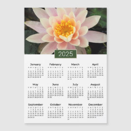 2025 Calendar Vatten Lily Photo Magnet