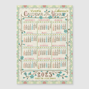 2025 Calendar Victorian Art nouveau Anpassningsbar
