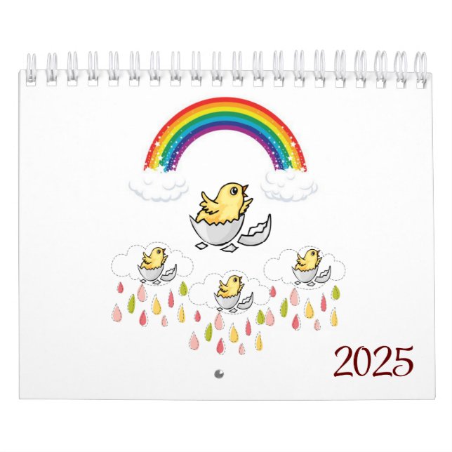 2025 - Chickar - regnbåge Kalender (Omslag)