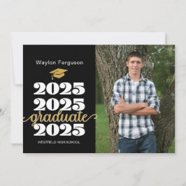 2025 Christian Black Guld Photo Studenten Meddelande