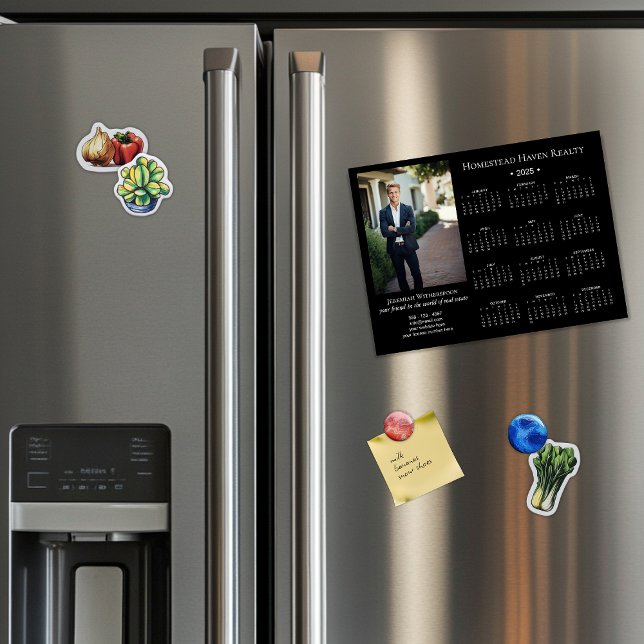 2025 Corporate Magnetic Photo Calendar - Black (Skapare uppladdad)