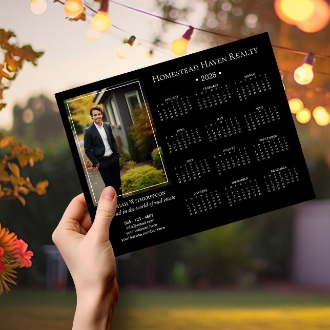 2025 Corporate Magnetic Photo Calendar - Black (Skapare uppladdad)
