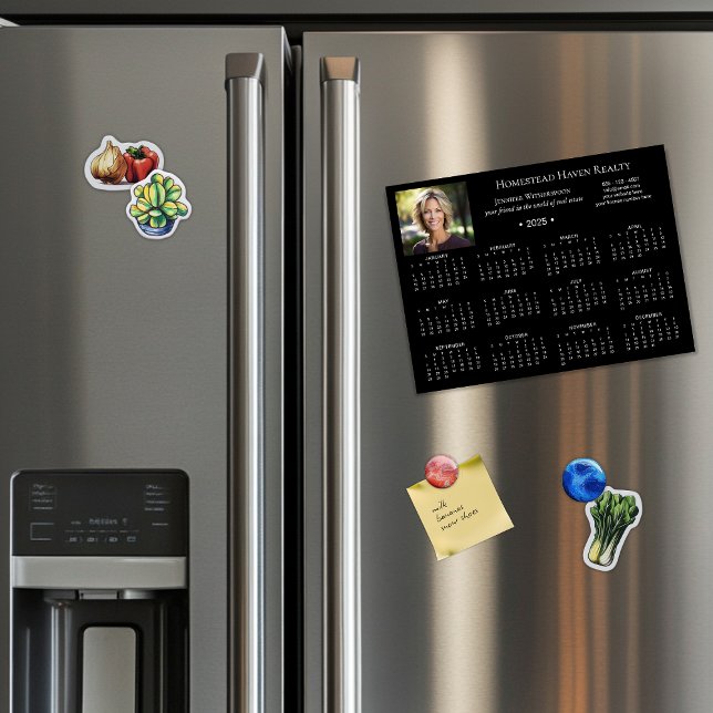 2025 Corporate Magnetic Photo Calendar - Blk (Skapare uppladdad)