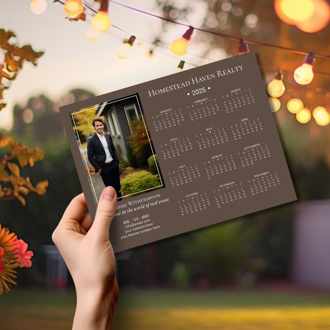 2025 Corporate Magnetic Photo Calendar - Brown (Skapare uppladdad)