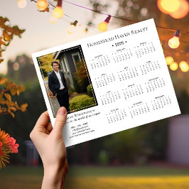 2025 Corporate Magnetic Photo Calendar - White