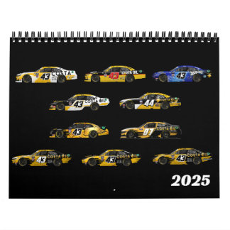 2025 Costa Oil NASCAR Tävla Calendar All Cars Kalender