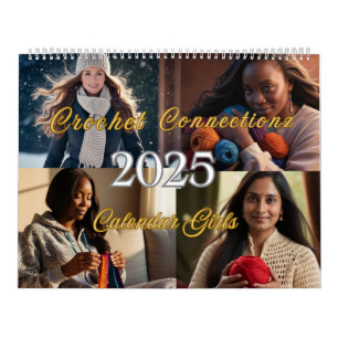2025 Crochet Calendar Girls Kalender