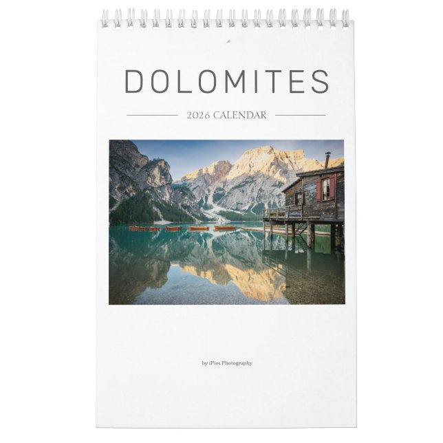 2025 Dolomiternas natur- och landskapsbild Kalender (Omslag)