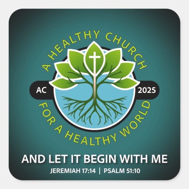 2025 DSAC Stickers Fyrkantigt Klistermärke (Framsida)