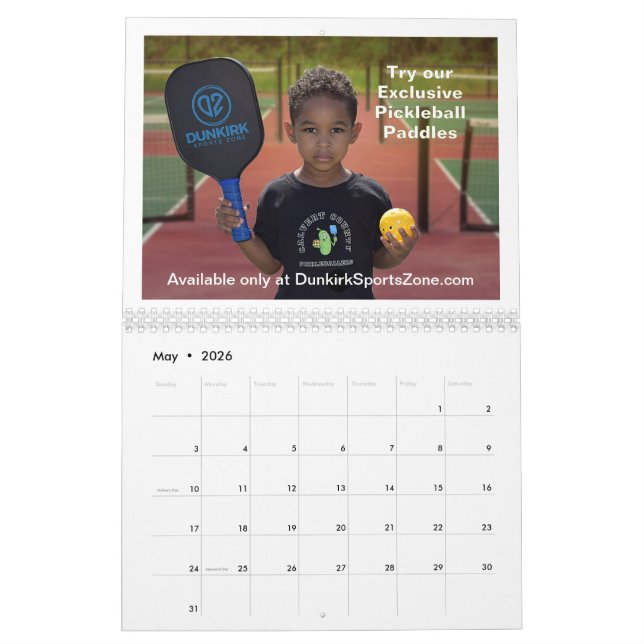 2025 Dunkirk Sports Zon Savings Calendar Kalender (May 2026)