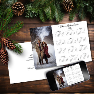 2025 - enkel fotokalender julkort