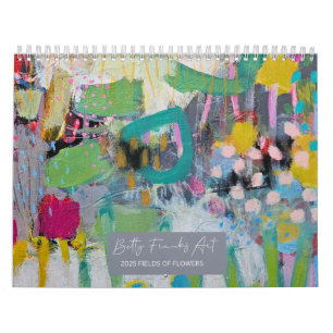 2025 Fält av Flowers av Betty Franks Kalender