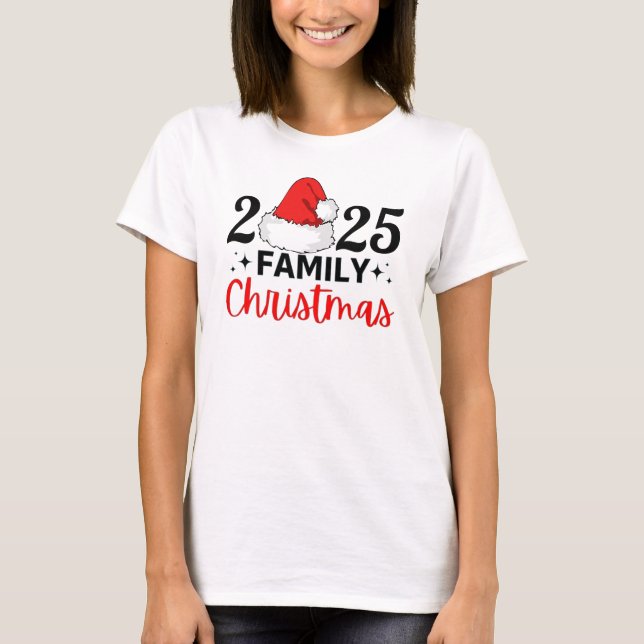 2025 Familj jul T Shirt (Framsida)