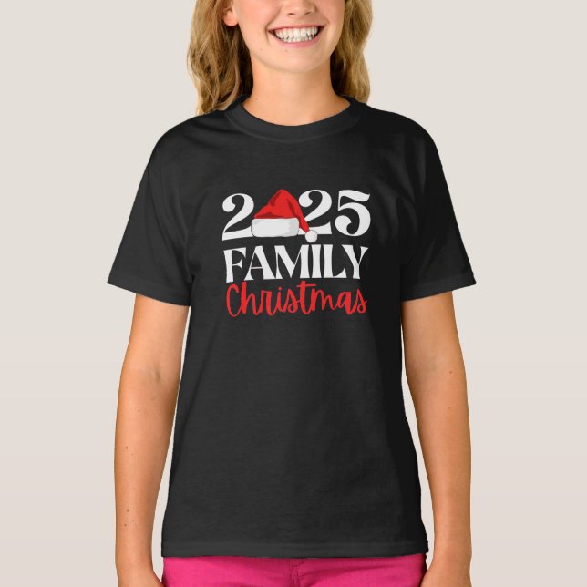 2025 Familj Jul T Shirt (Framsida)
