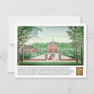 2025 färgläggning 1760 Tryck Kasteel De Essenburg  Vykort
