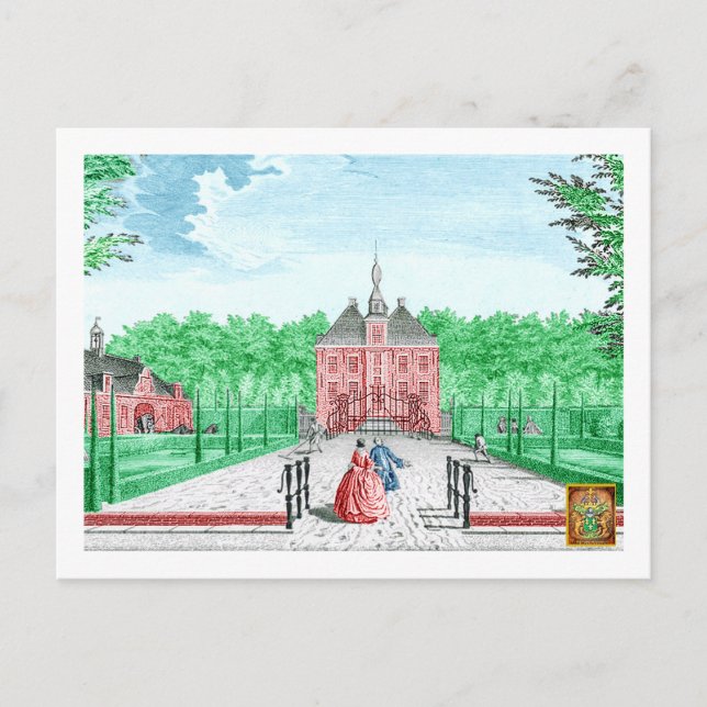 2025-färgning 1760 Skriv ut Kasteel De Essenburg Vykort (Framsida)