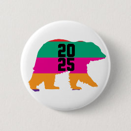 2025 Fet färglöst Linjer Knapp