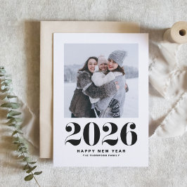 2025-fetstil, nyårfoto, svart 2025 helgkort
